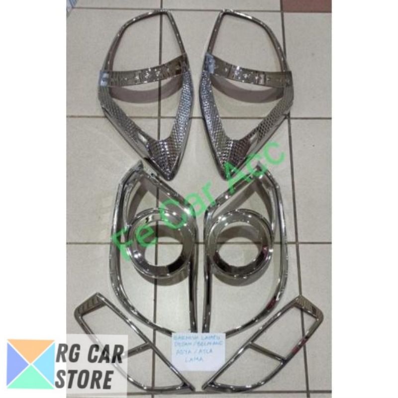 GARNISH MOBIL AGYA 2013-2016 DEPAN BELAKANG GARNISH LAMPU AGYA DEPAN BELAKANG