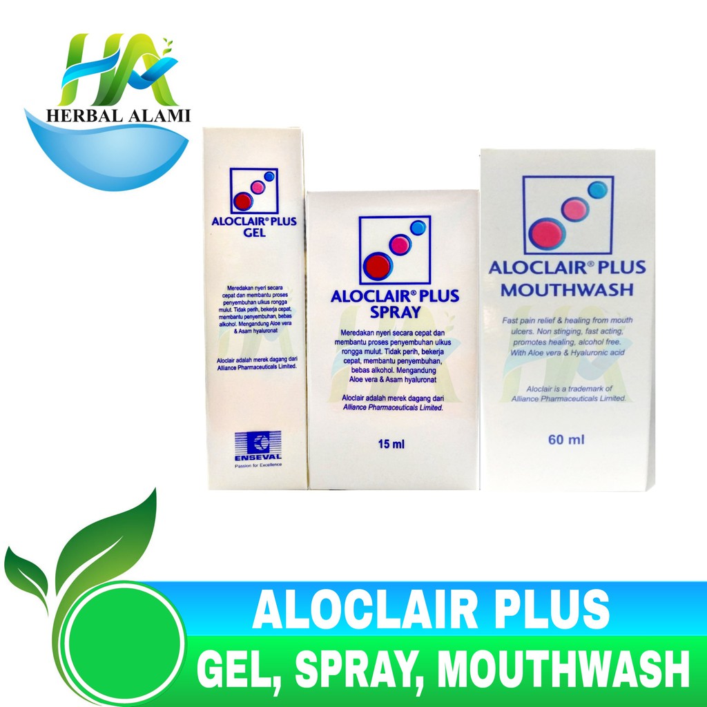 Aloclair Plus - Obat Meredakan Sariawan &amp; Luka Mulut