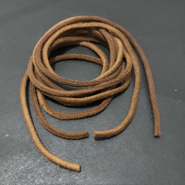 kodeIi7I2--tali sepatu bulat bahan kulit asli.3mm-100cm