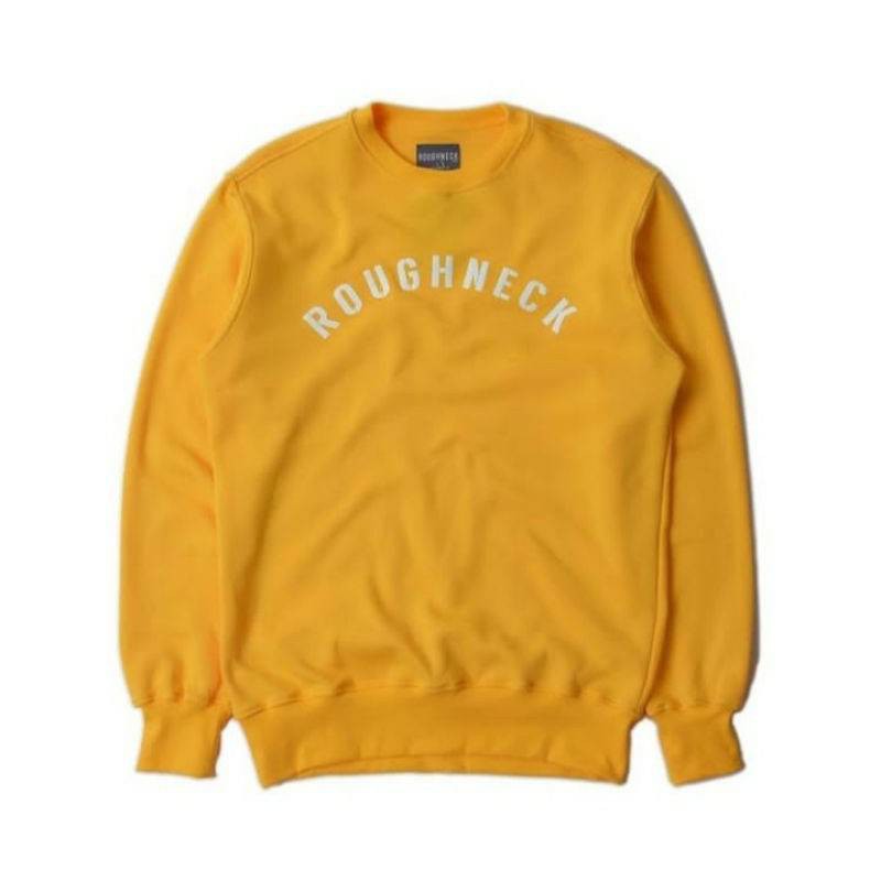 CREWNECK ROUGHNECK BASIC VARIAN KUNING BEST SELLER UNISEX / SWEATER ROUGHNECK 1991 / CREWNECK ROUGHNECK PRIA / ROUGHNECK 1991 / JAKET SWEATER ROUGHNECK