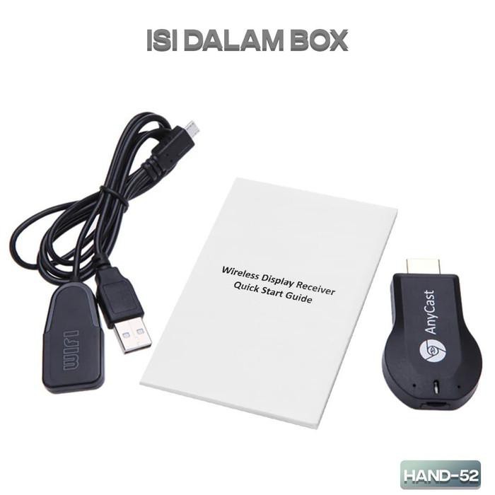 PERALATAN TV  DONGLE ANYCAST pengubung WIFI receiver smart tv nonton youtube