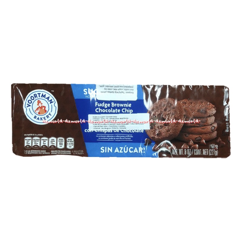 Voortman Bakery Chocolate Chip Sin Azucar 227gr Biskuit Import Choco Vorman