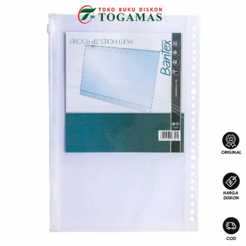 

READY STOCK !! MAP ZIPPER POCKET MULTI HOLES A5/B5 PP BANTEX ( 1 BIJI )