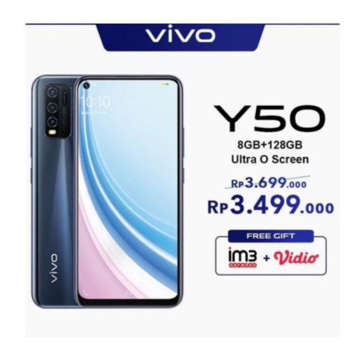 VIVO Y50  8GB/128GB GARANSI RESMI