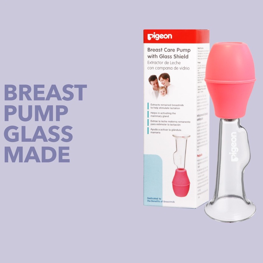PIGEON Breast Pump Glass Made