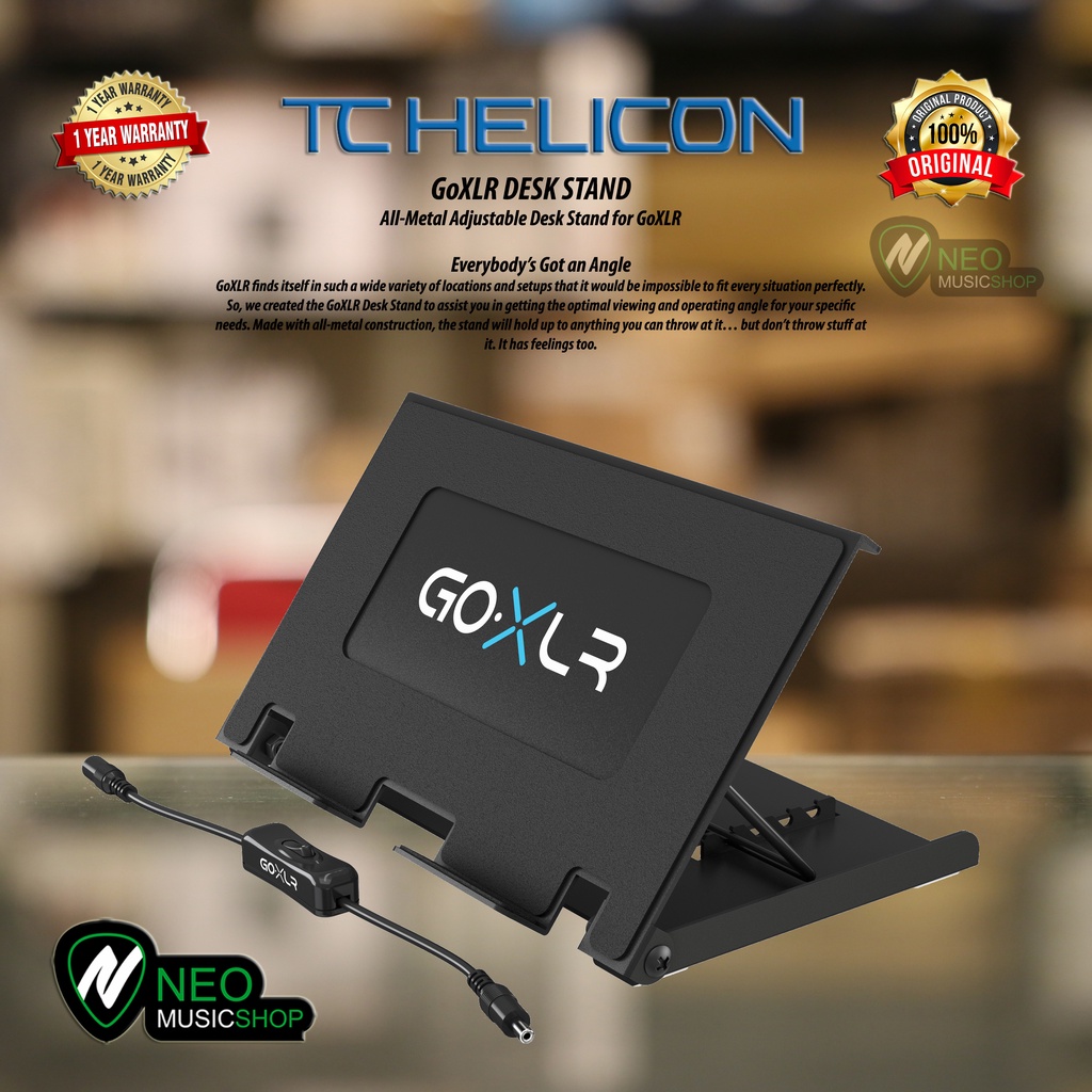 TC Helicon GoXLR DESK STAND All-Metal Adjustable Desk Stand for Go Xlr