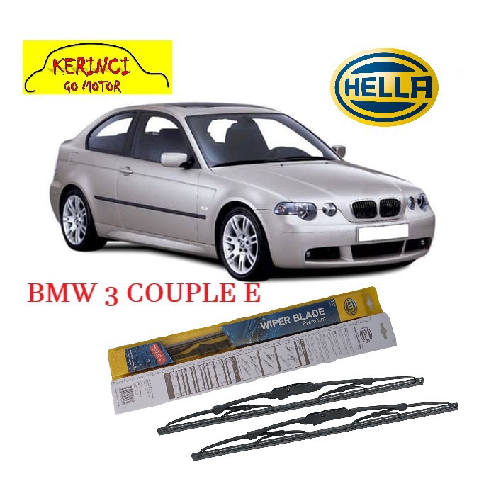 WIPER BMW 3 COUPLE E46 HELLA PREMIUM 22&quot; &amp; 19&quot; - WIPER HELLA SET