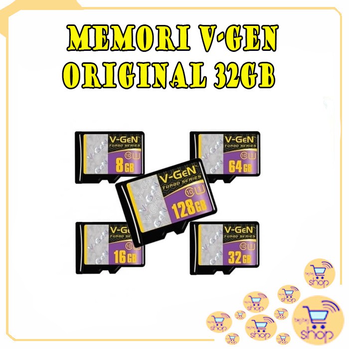 MEMORY HP MICRO SD 8GB 16GB 32GB 64GB 128GB MICRO SD VGEN TURBO SERIES CLASS 10