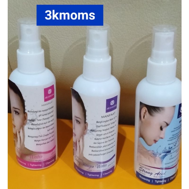 Strong acid ph 2,5; Strong kangen ph 11,5 ;Beauty water ph 6