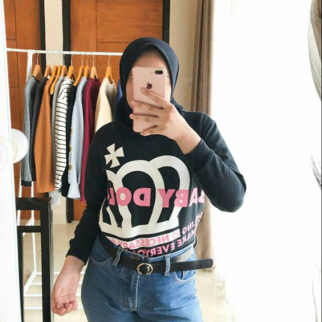 thrift crewneck baby doll