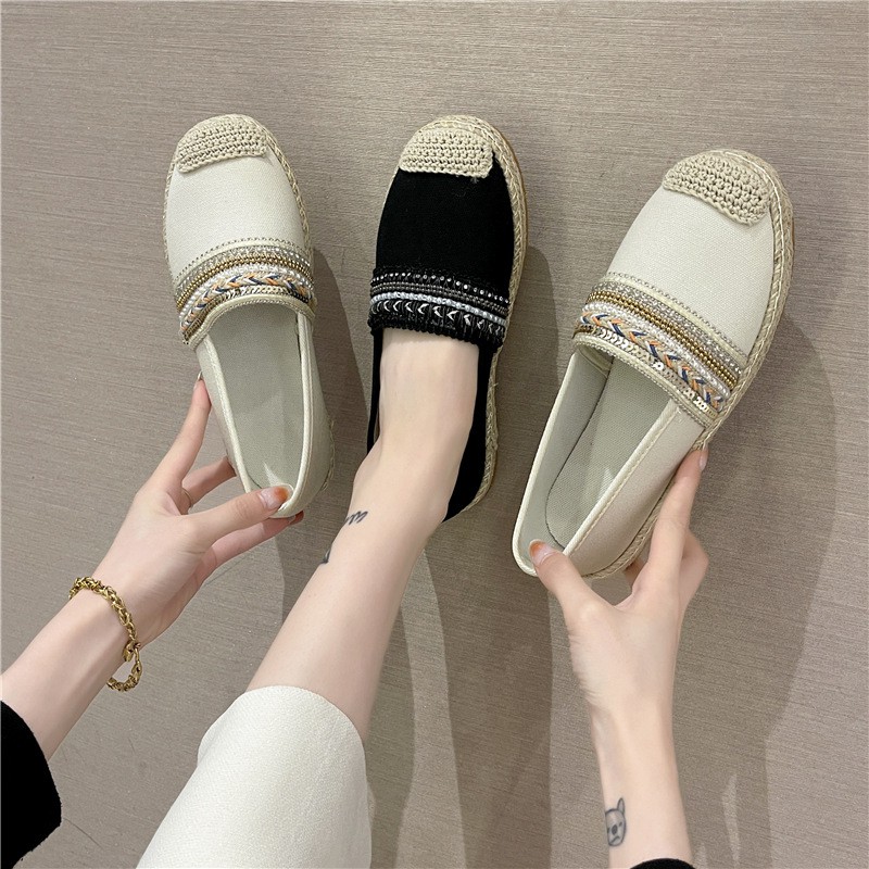 RYX - Vitiom Embroidery Slip-On Sepatu Wanita Fashion Casual - Ori Import