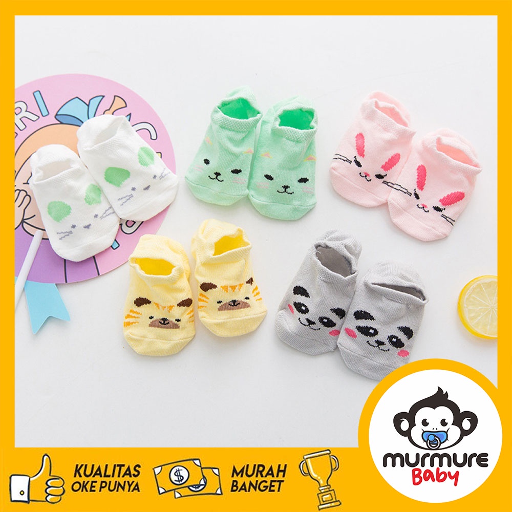 MURMURE.BABY | KAOS KAKI ANAK BAYI MOTIF BINATANG KAUS KAKI PERAHU ANTI SLIP BABY SOCKS