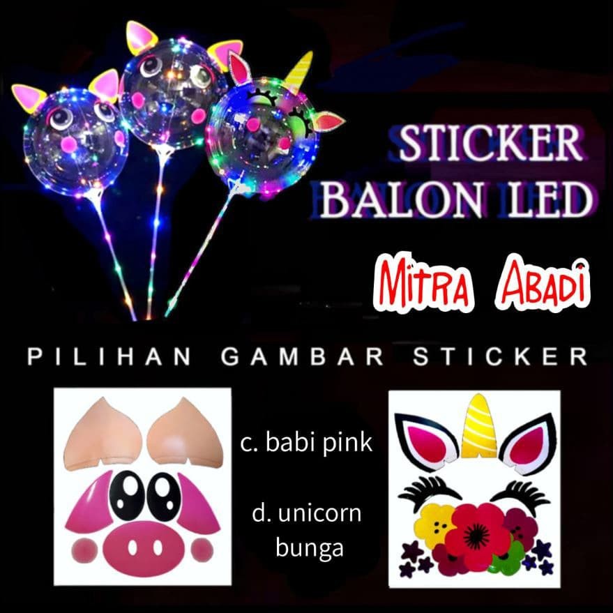 Sticker Tempel Balon LED/LED Balloon Sticker