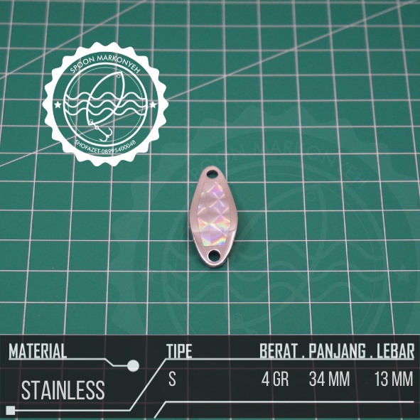 SPOON LURE STAINLESS 4 GR S