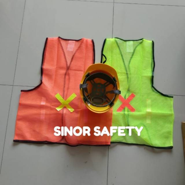 Paket Safety Proyek Full Set Helm Asa Plus Rompi Jaring Jala Eco Bisa Riquest Warna