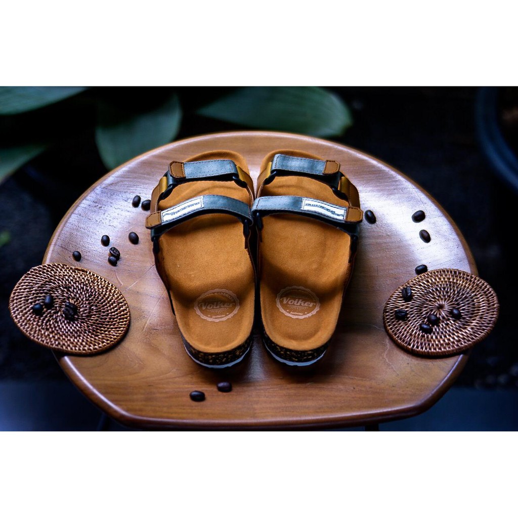 SANDAL KASUAL PRIA WANIAT VOLKERFOOTWEAR ART SUNNY TAN BROWN