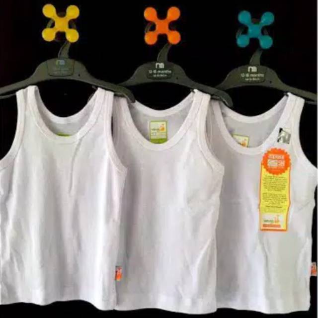 3 pcs singlet VELVET JUNIOR / singlet bayi / kaos kutang bayi / KAOS DALAM BAYI