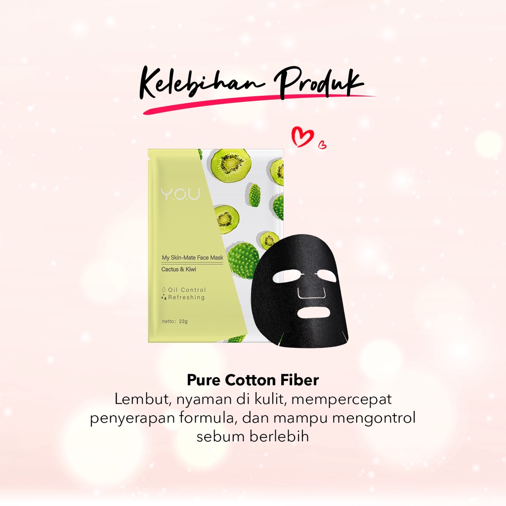 YOU My Skin Matte Face Mask [Melembabkan dan menutrisi Wajah] Skin Care | Masker Wajah