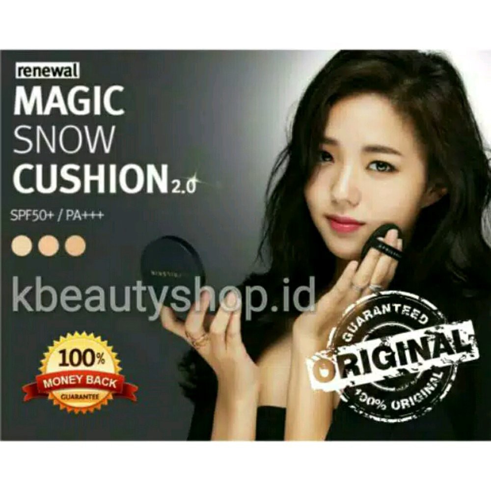 Promo APRIL SKIN ORIGINAL BERHOLOGRAM ASLI MAGIC SNOW CUSHION BLACK LIHAT Diskon