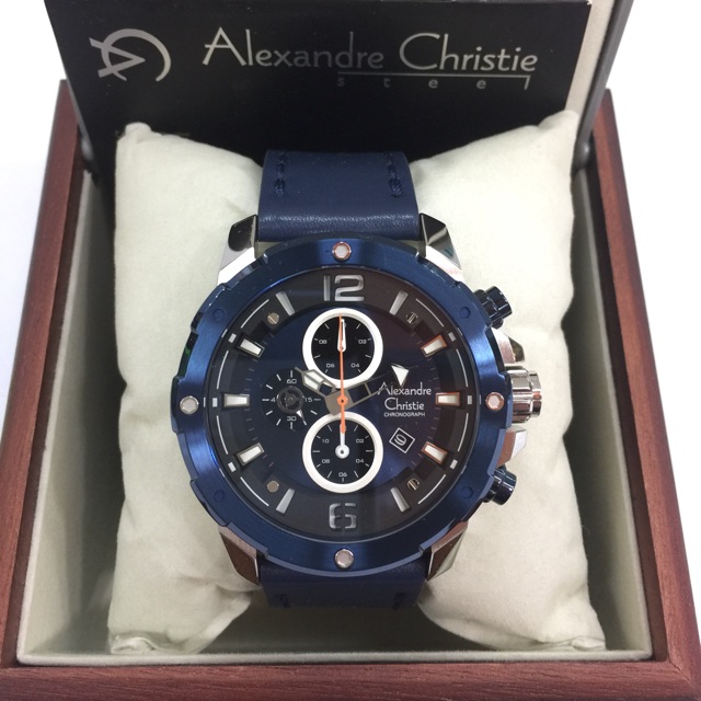 JAM PRIA ALEXANDRE CHRISTIE 6410 BIRU SILVER