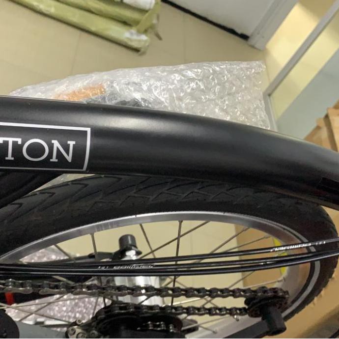 brompton sepeda lipat s6r black edition original 2019