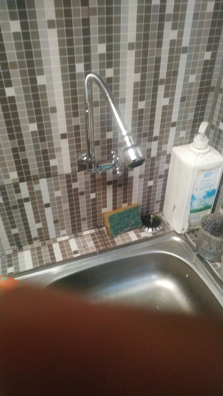 Kran Air Cuci Piring Leher Angsa Tembok Fleksibel Sk00375g