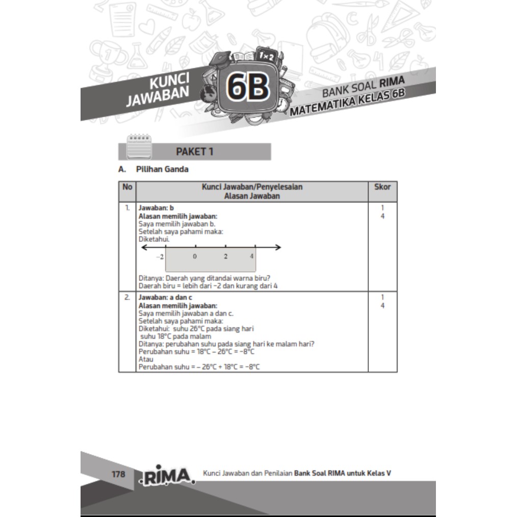 Jual Kunci Jawaban Rima Kelas 6 Indonesiashopee Indonesia