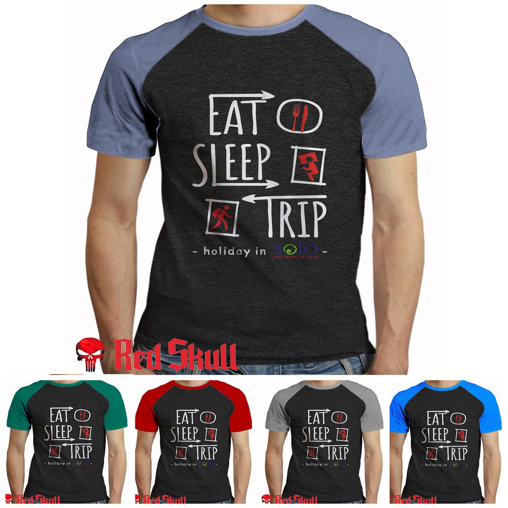 baju oblong pria katun xxl eat sleep trip solo