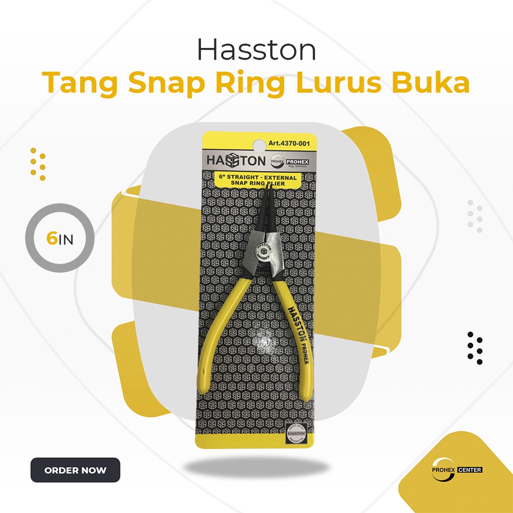 HASSTON PROHEX 4370-001 Tang Snap Ring LURUS BUKA 6 Inch Tang Spi