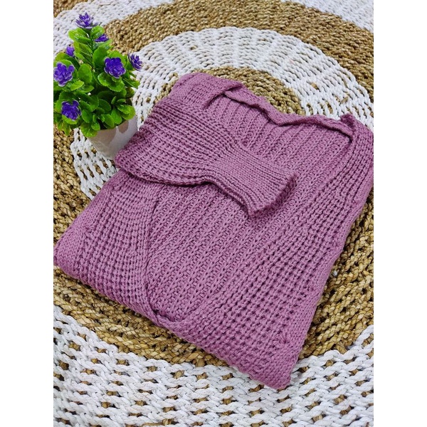 OUTER RAJUT CABLE 3GET SUPER PREMIUM/CARDIGAN RAJUT TEBAL/CARDIGAN WANITA OVERSIZE-NILA
