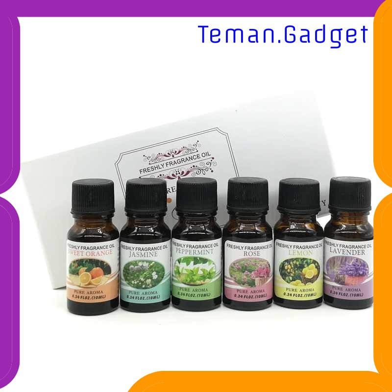 TG-CE016 Taffware Pure Aroma Essential Oil Minyak Aromatherapy 6 in 1 10ml