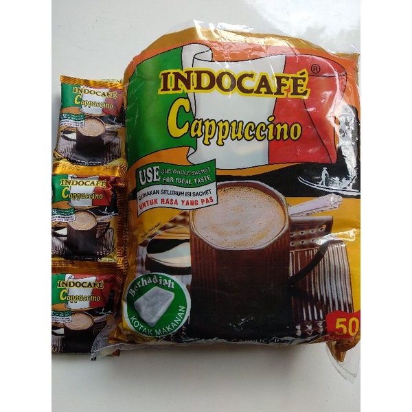 

Indocafe capuccino 1 renceng isi 10