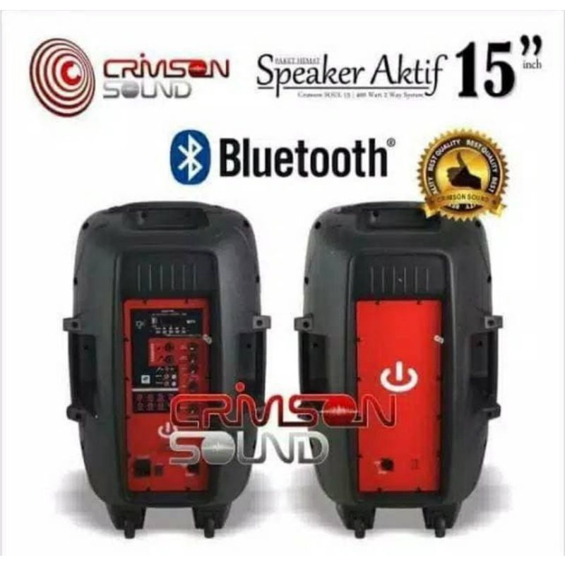 speaker Aktif CRIMSON 15 INCH SPEAKER SPEAKER  AKTIF PASIF HARGA SEPASANG
