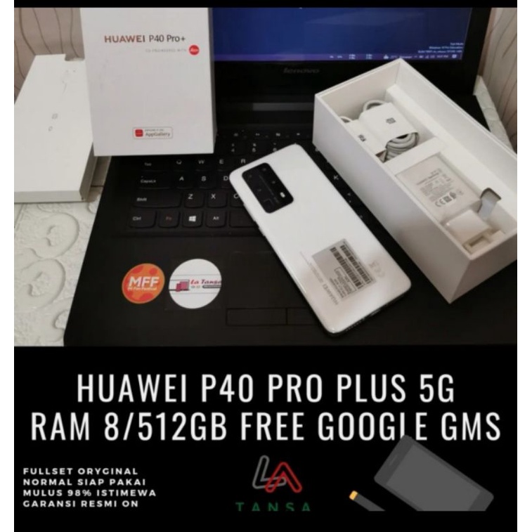 Huawei P40 Pro Plus 5G Ram 8/512gb Free GMS Fullset Mulus Terawat Siap Pakai P40 Pro +