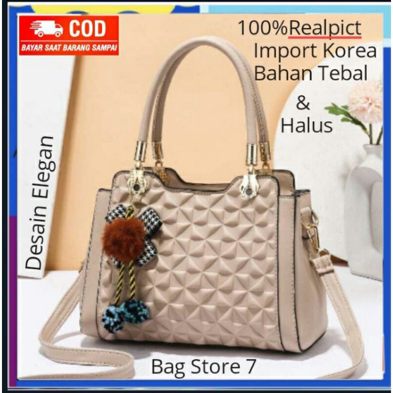 TAS KERJA SELEMPANG BAHU WANITA CEWEK PEREMPUAN REMAJA BATAM IMPORT KOREA MEWAH TERBARU MURAH KEKINI