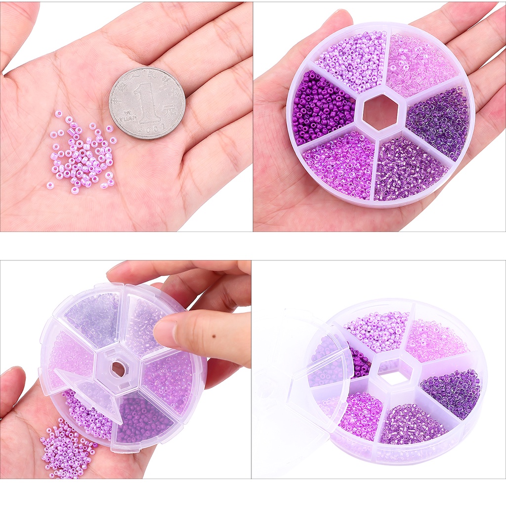 3 Mm 1900 Pcs/Kotak Kristal Ceko Kaca Longgar Manik-manik Membuat Perhiasan Pesona Biji Spacer Manik-manik Menjahit DIY Kalung