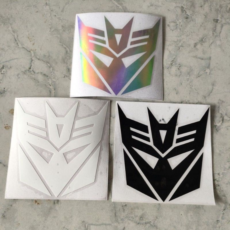 Stiker Logo Transformers Cutting Stiker Robot Transformer Cutting