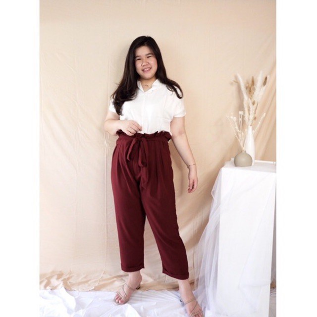Kareem BIG/JUMBO/PLUS Size - Ribbon High Waist Pants