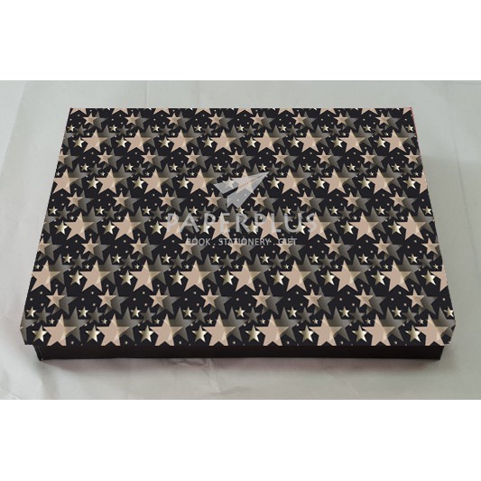 

Kotak Kado / Kotak Hadiah / Gift Box Persegi Hologram Star Black Brown