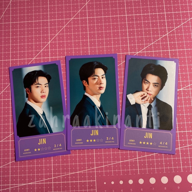 [READY STOCK] PHOTO MESSAGE CARD BTS BBC BANGBANGCON MERCH JIN SEOKJIN PHOTO SET MINI PC