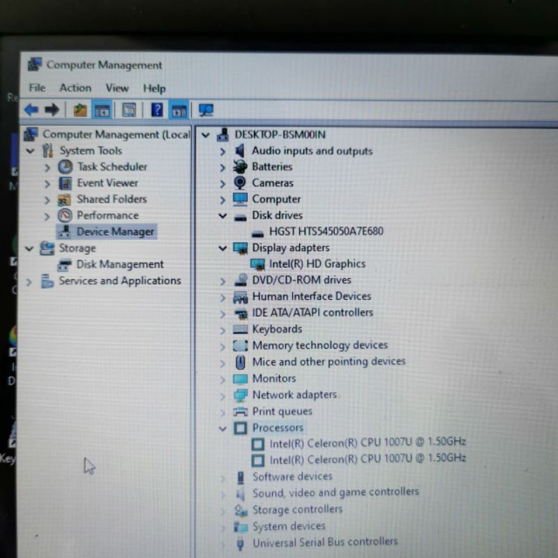 Laptop Asus A450CA Intel Celeron-1007U Ram 4GB HDD 500GB layar 14 inc windows 10 Full aplikasi Siap pakai-6