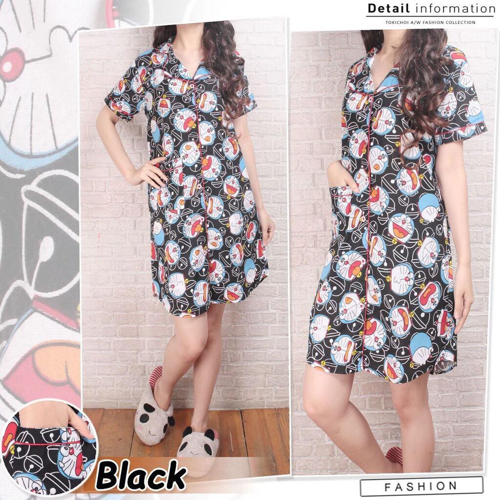 DASTER KATUN DORAEMON / Daster Katun