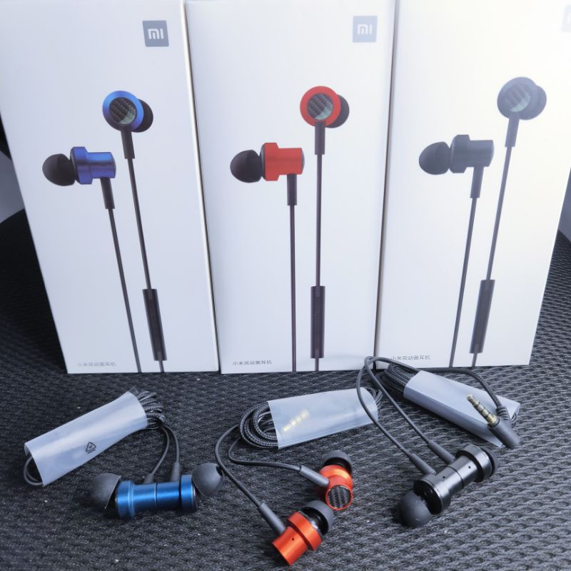 Headset Xiaomi Mi Dual Dynamic Original Magnetic Handsfree Earphone Xiaomi 11