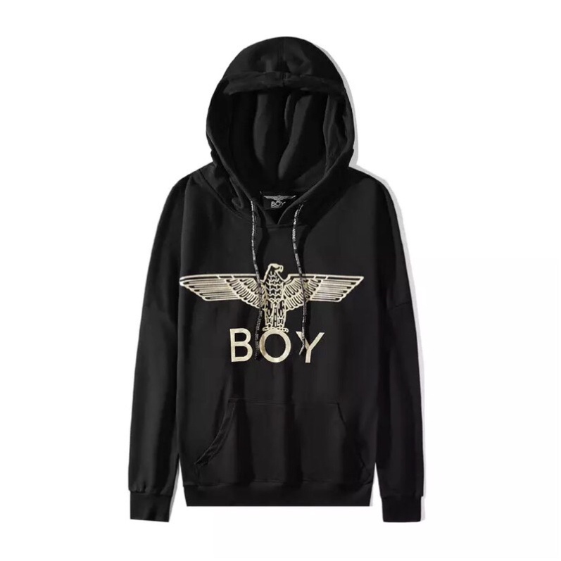 BOY16 SWEATER HOODIE BOY LONDON WINGS GOLD IMPORT PRIA WANITA ASIA EROPA KOREA AMERIKA INGGRIS