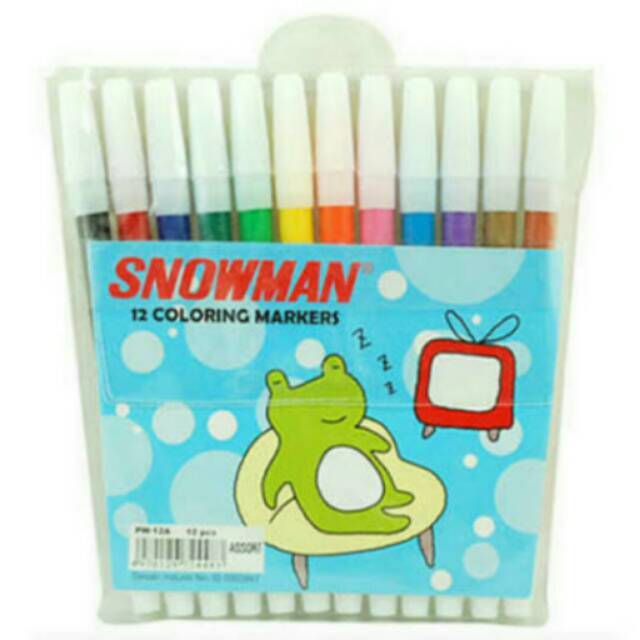 

Spidol snowman 12 warna