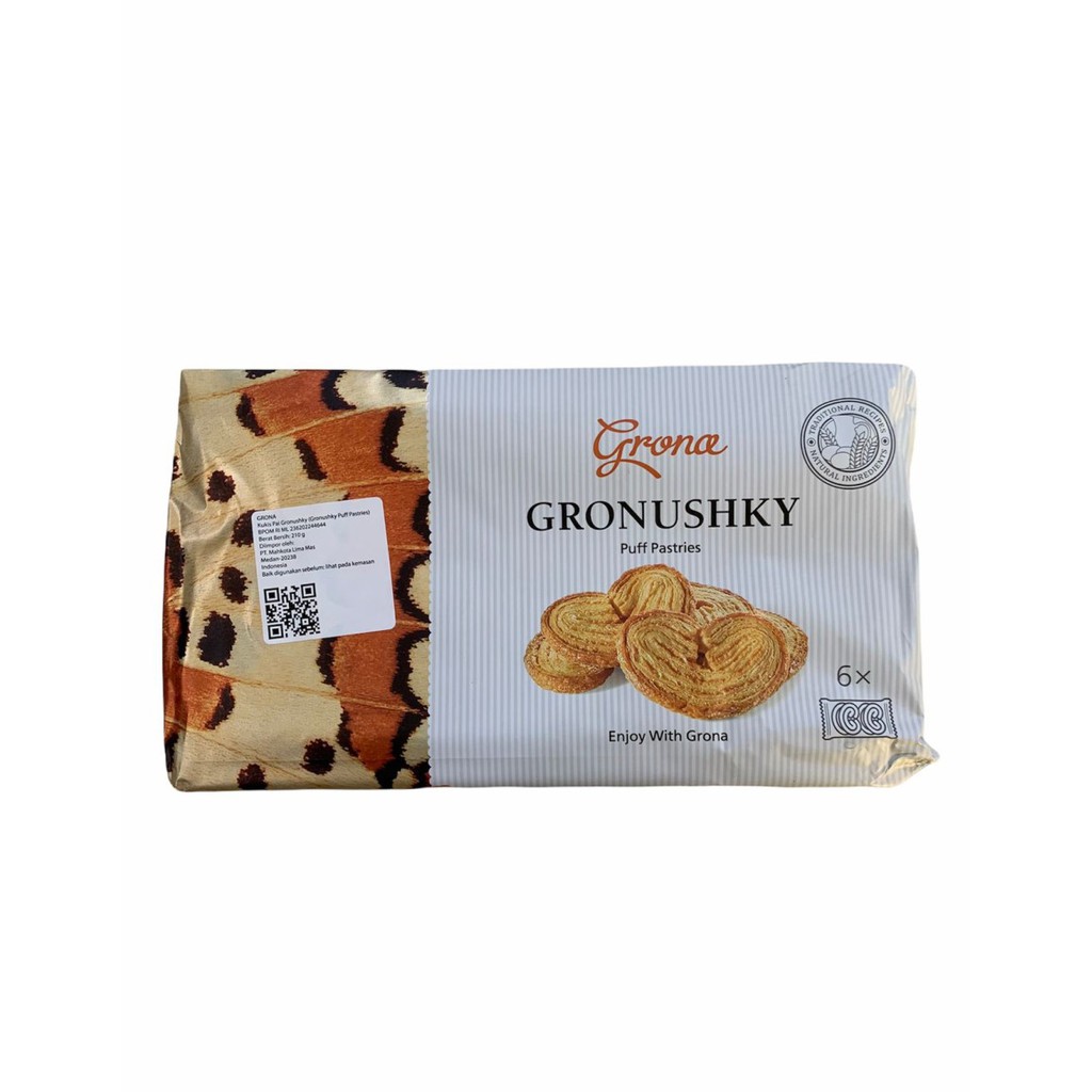 GRONA GRONUSHKY PUFF PASTRIES [210 GR] - Biskuit Import