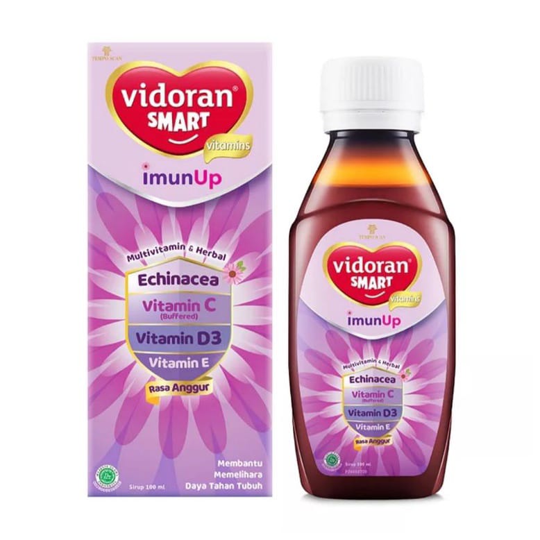 Vidoran Smart Imun Up Sirup Rasa Anggur 100 ml