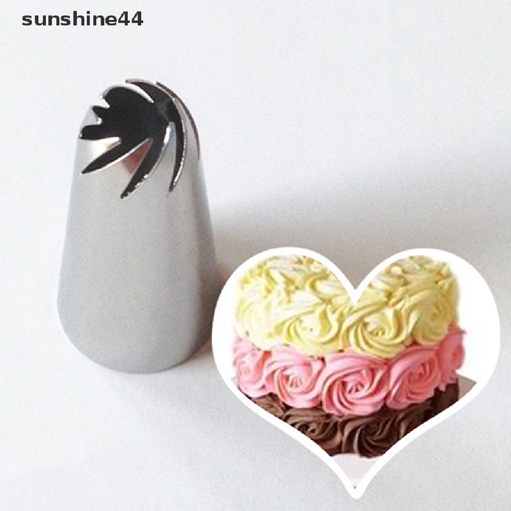 Sunshine Spuit Piping Icing Bahan Stainless Steel Untuk Dekorasi Kue 1823