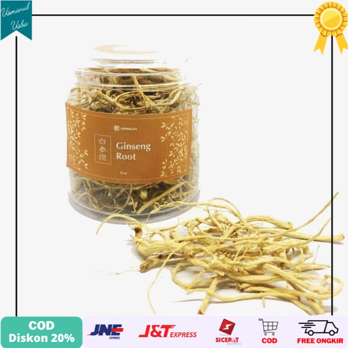 

◾COD◾ Ginseng Root / 白参须 / Akar Ginseng (50 gram)