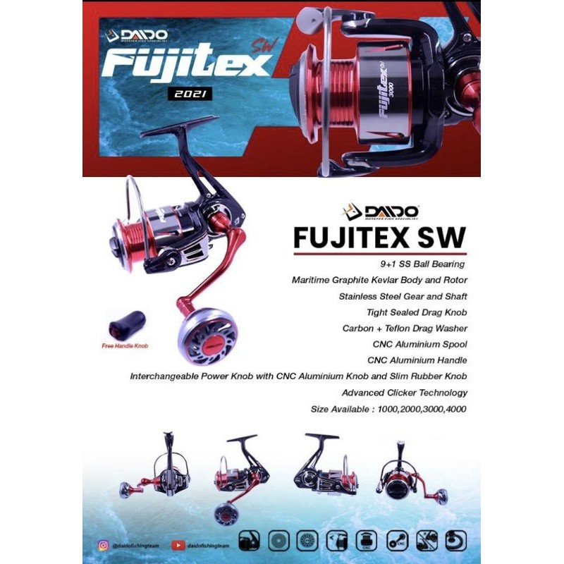 Reel DAIDO FUJITEX SW PRO SERIES 1000 2000 3000 4000
